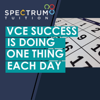 VCE Success Is Doing One Thing Each Day